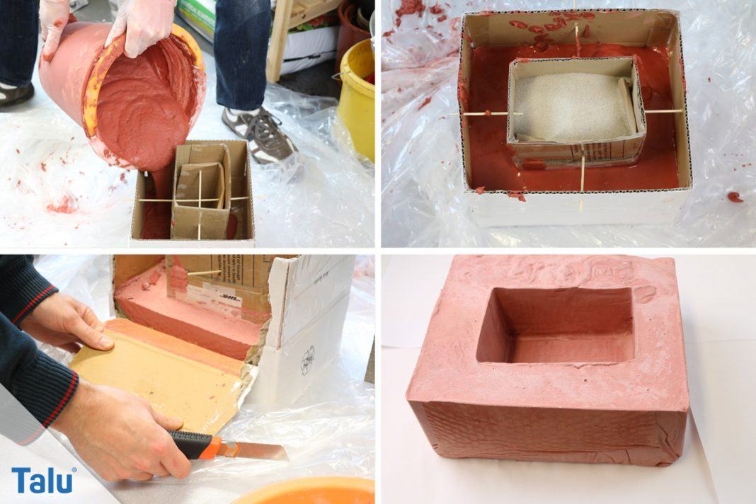 Beton einfärben mit Pigmenten - DIY-Anleitung für farbigen Beton - Talu.de