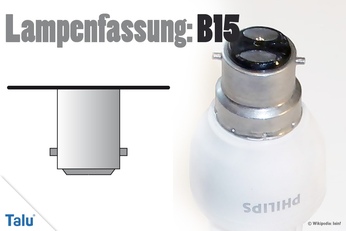 Lampenfassung B15