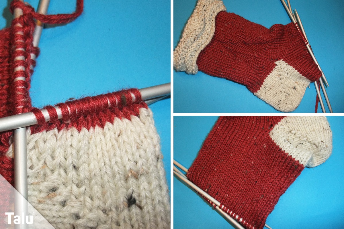 Weihnachtsstrumpf stricken