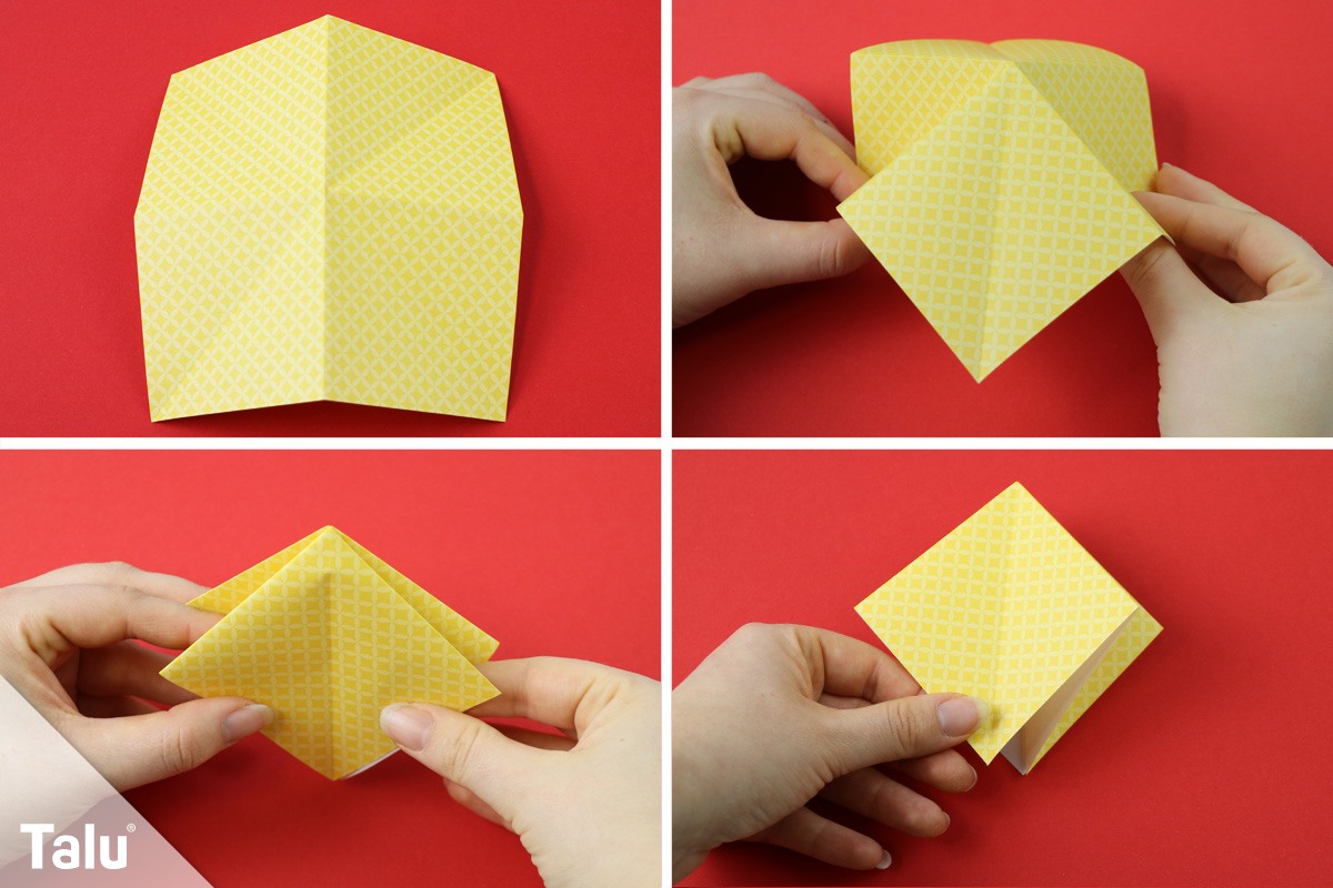 Origami Tannenbaum falten