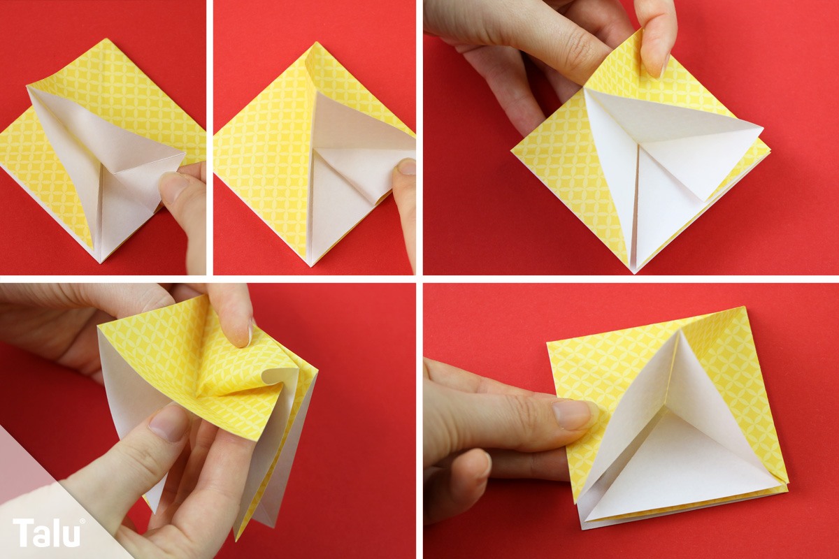 Origami-Tannenbaum falten