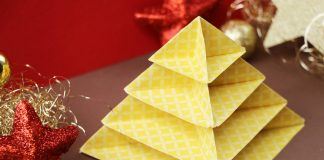 Origami Tannenbaum falten