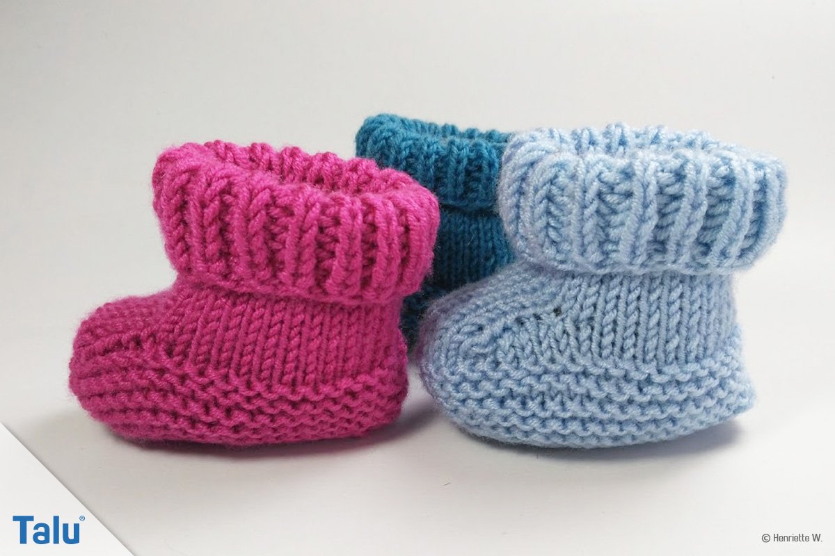 Babyschuhchen Stricken Baby Booties Anleitung Fur Anfanger Talu De