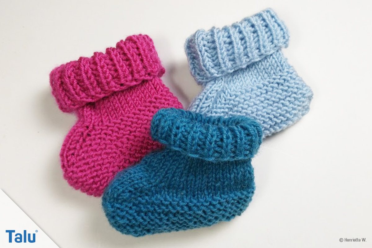 Babyschuhchen Stricken Baby Booties Anleitung Fur Anfanger Talu De