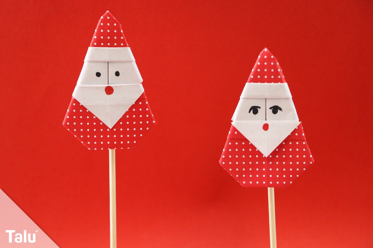 Origami Weihnachtsmann