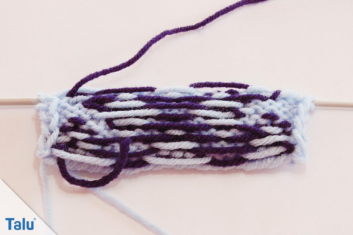 Rückseite des Rautenmusters