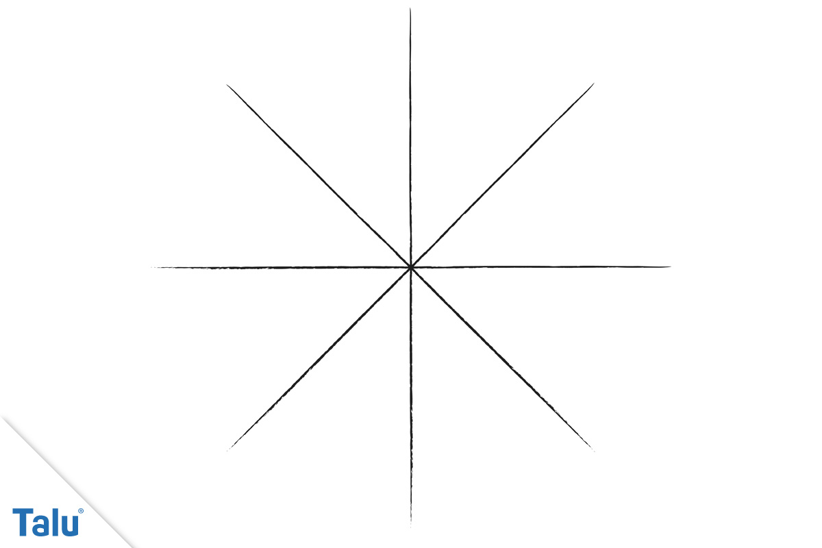 Spinnen-Netz selber malen