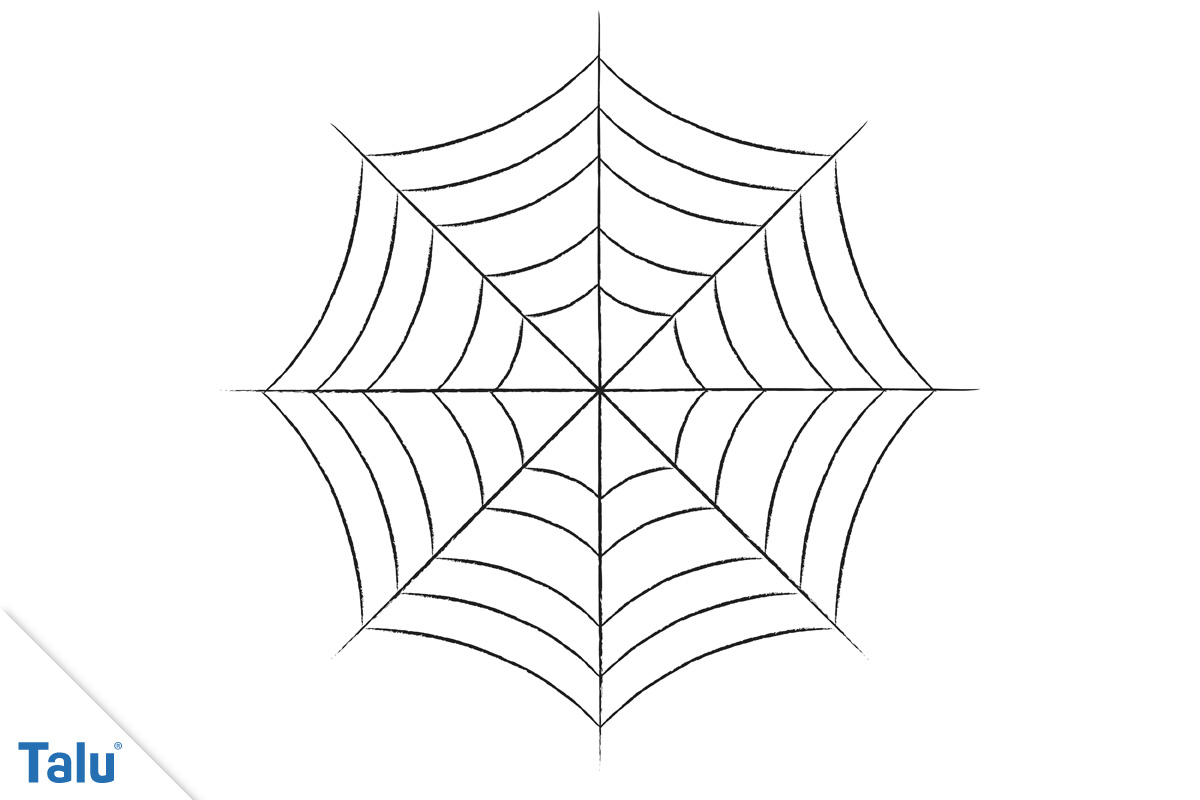 Spinnennetz selber malen