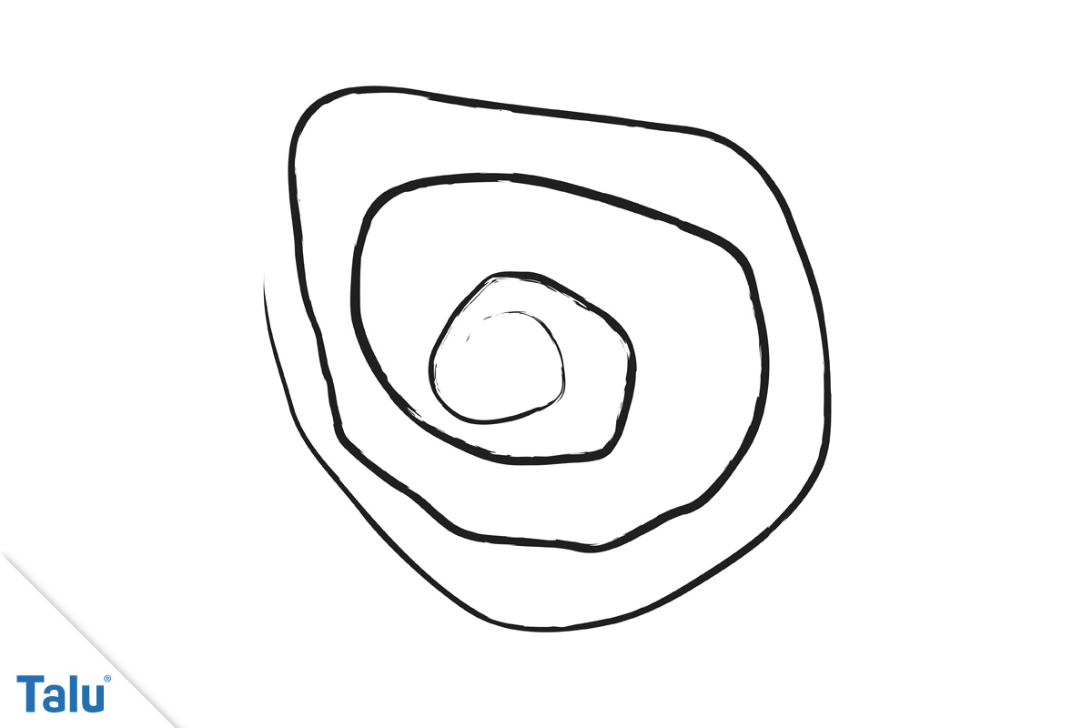 Spiral Spinnennetz malen