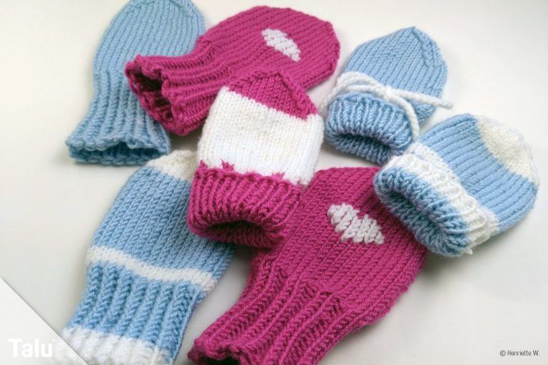 Babyhandschuhe stricken