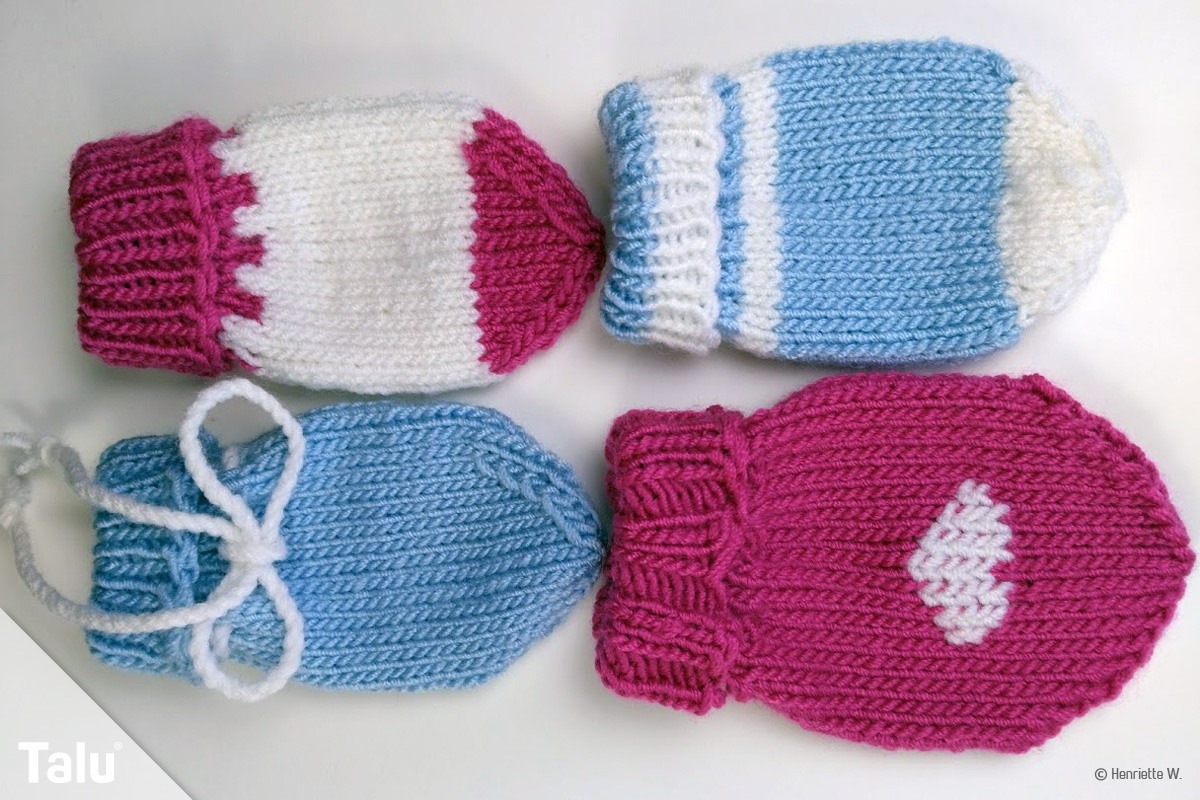 Babyhandschuhe stricken