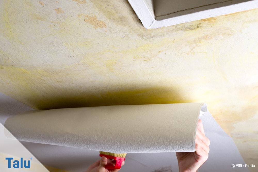 Decke tapezieren