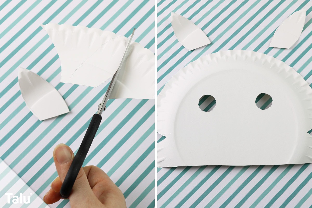 Kindermasken aus Pappteller