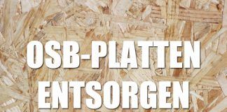 OSB-Platten entsorgen