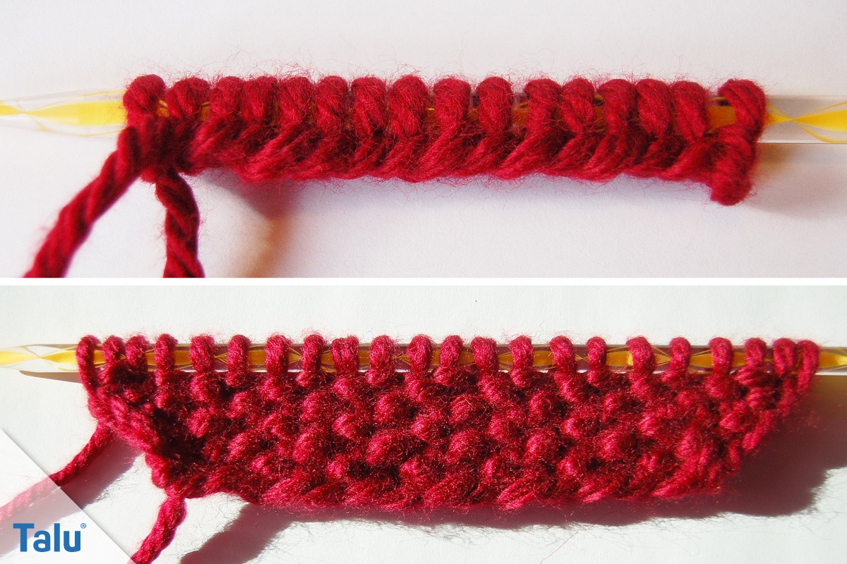 Tasche stricken
