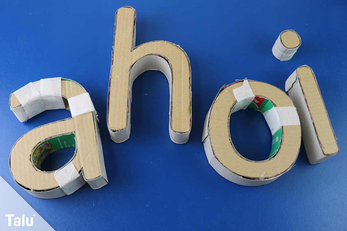3D-Buchstaben basteln