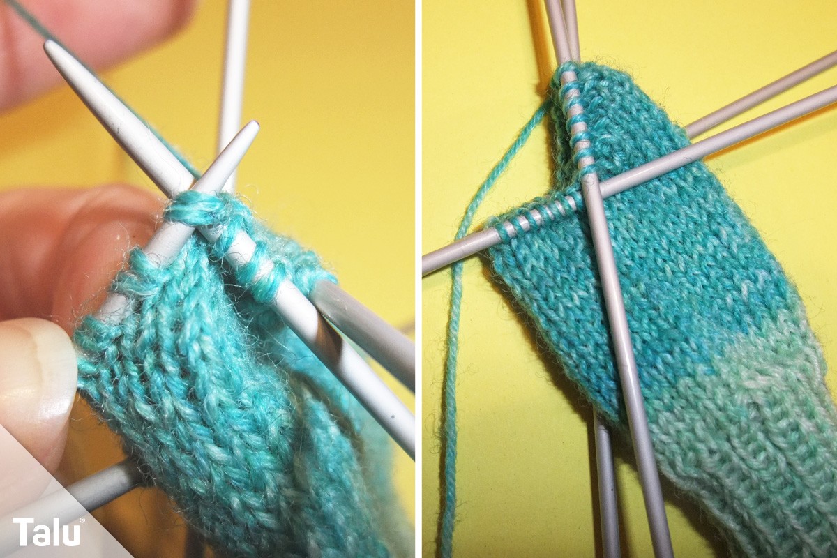 Babysöckchen stricken