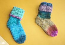 Babysöckchen stricken