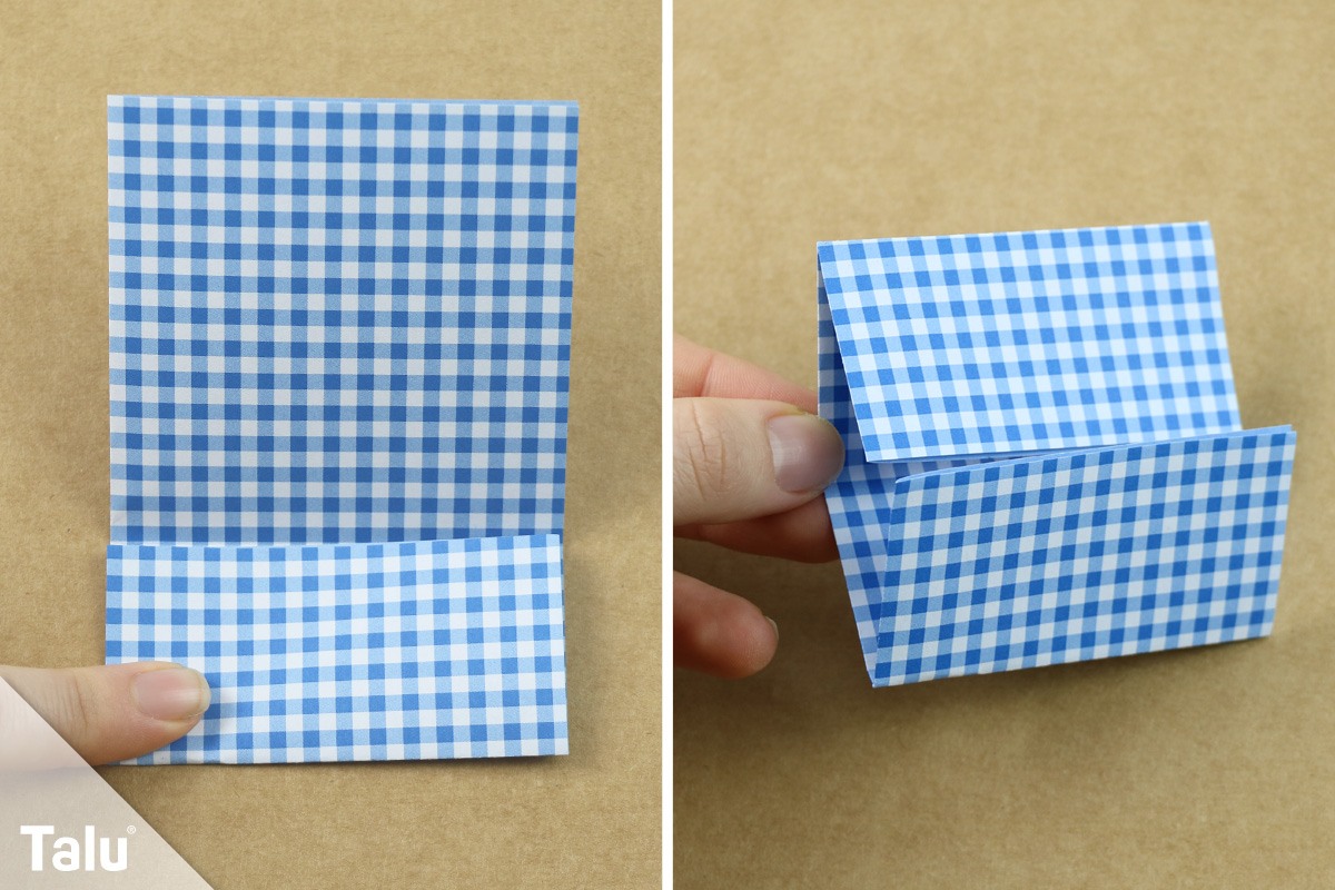 Origami Eierbecher basteln