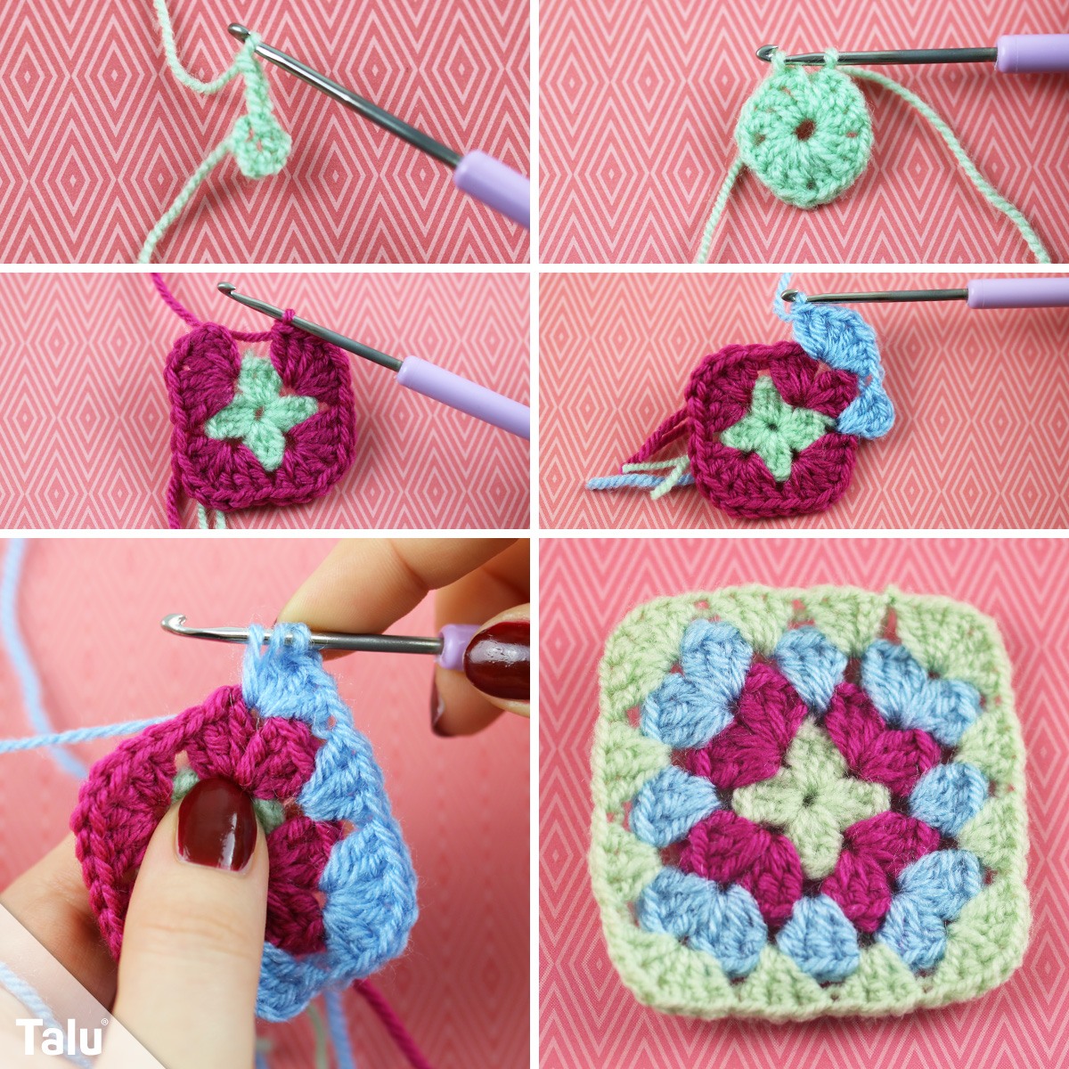 Muster Fur Granny Squares Anleitung Und Ideen Zum Hakeln Talu De