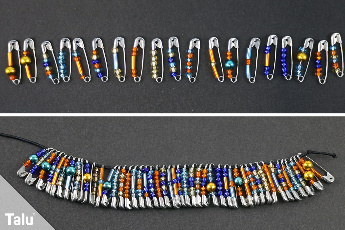 Armband mit Rocailles-Perlen