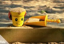 Sandkasten bauen