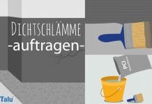 Dichtschlämme auftragen, Anleitung & PCI/MEM-Infos