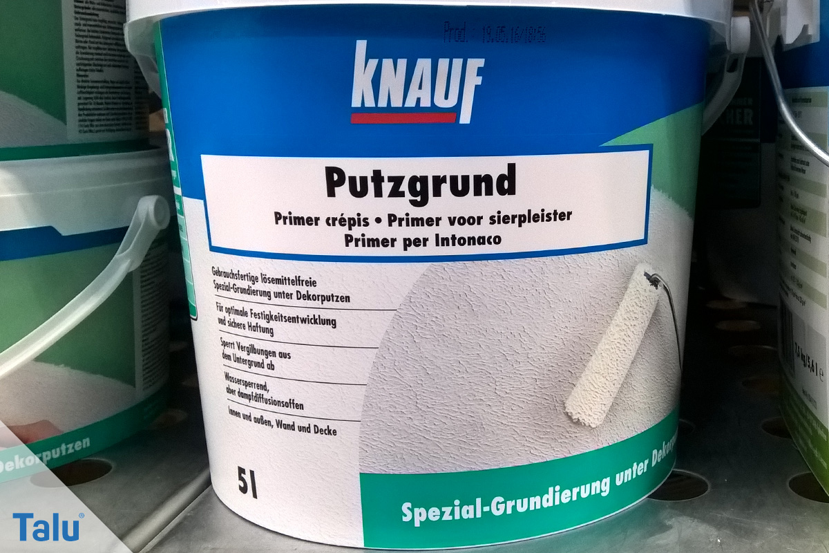 Rollputz auftragen