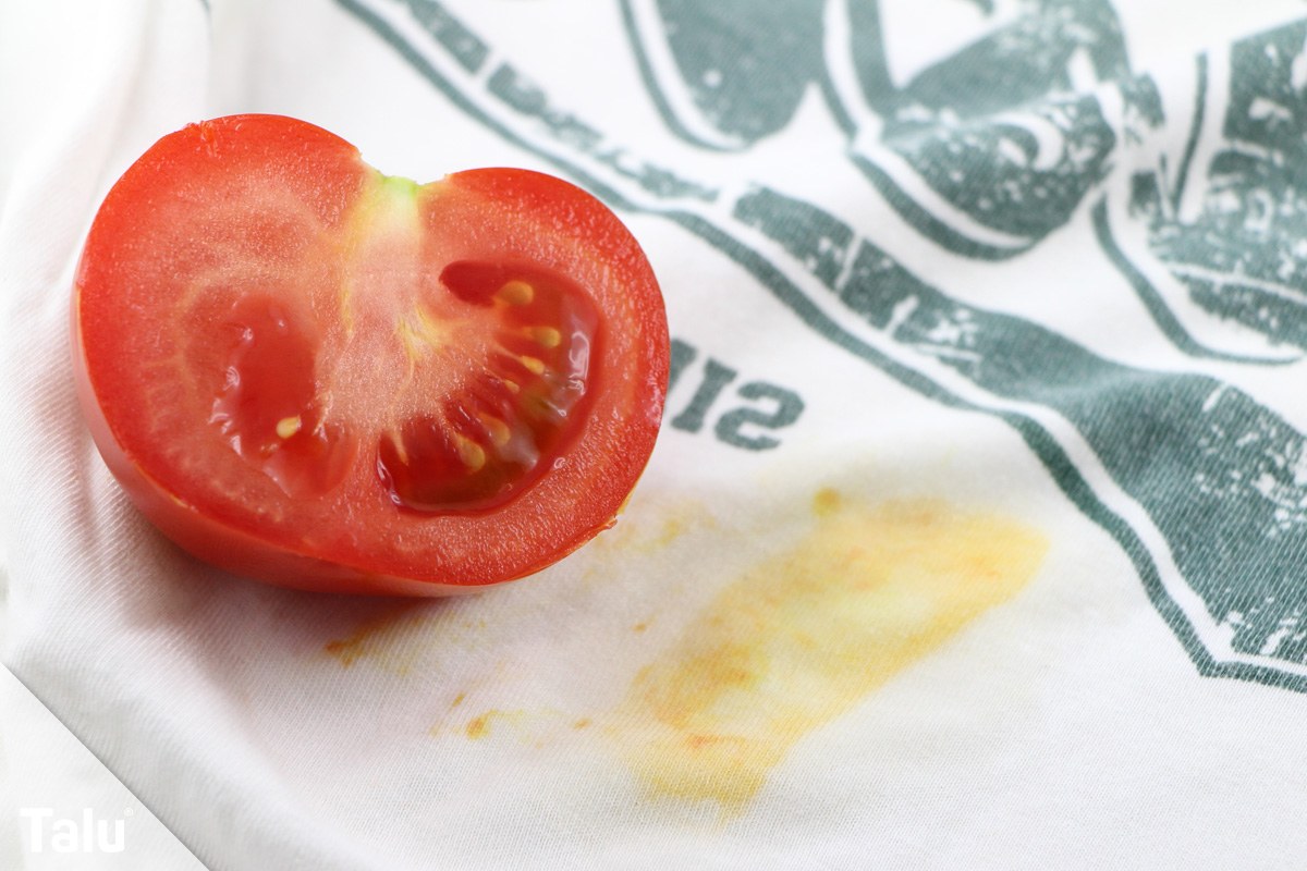 Tomatenflecken entfernen