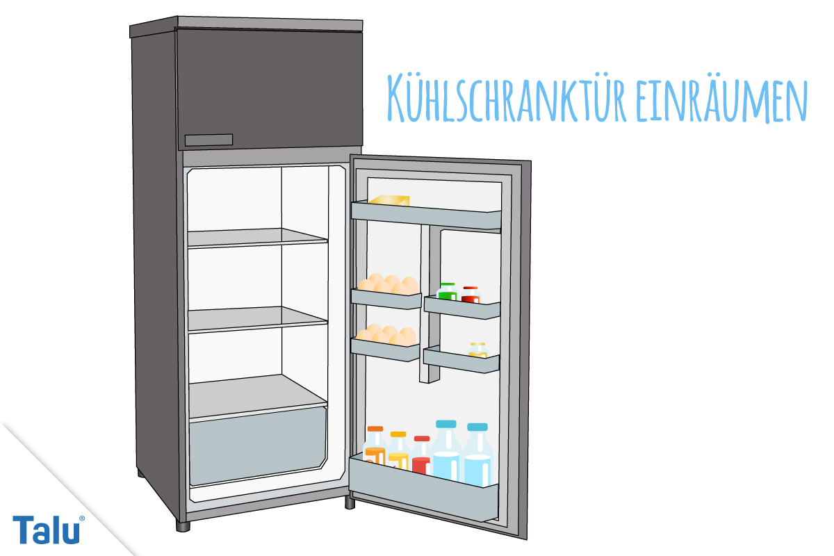 Kühlschrank einräumen