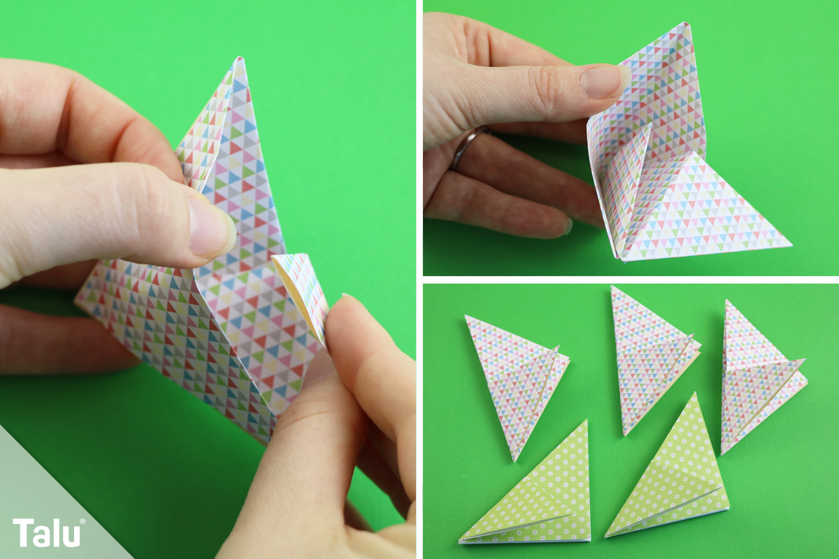 Origami Blüte falten