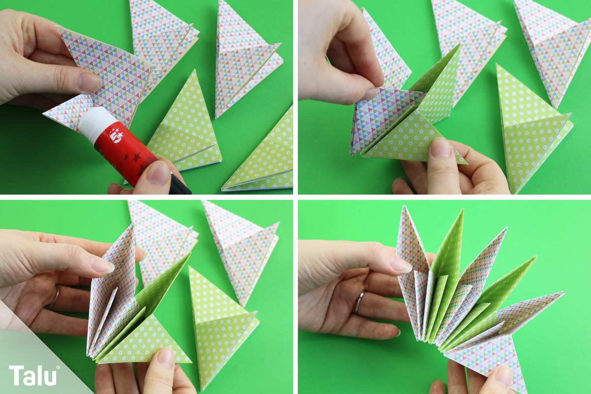 Origami Blüte falten