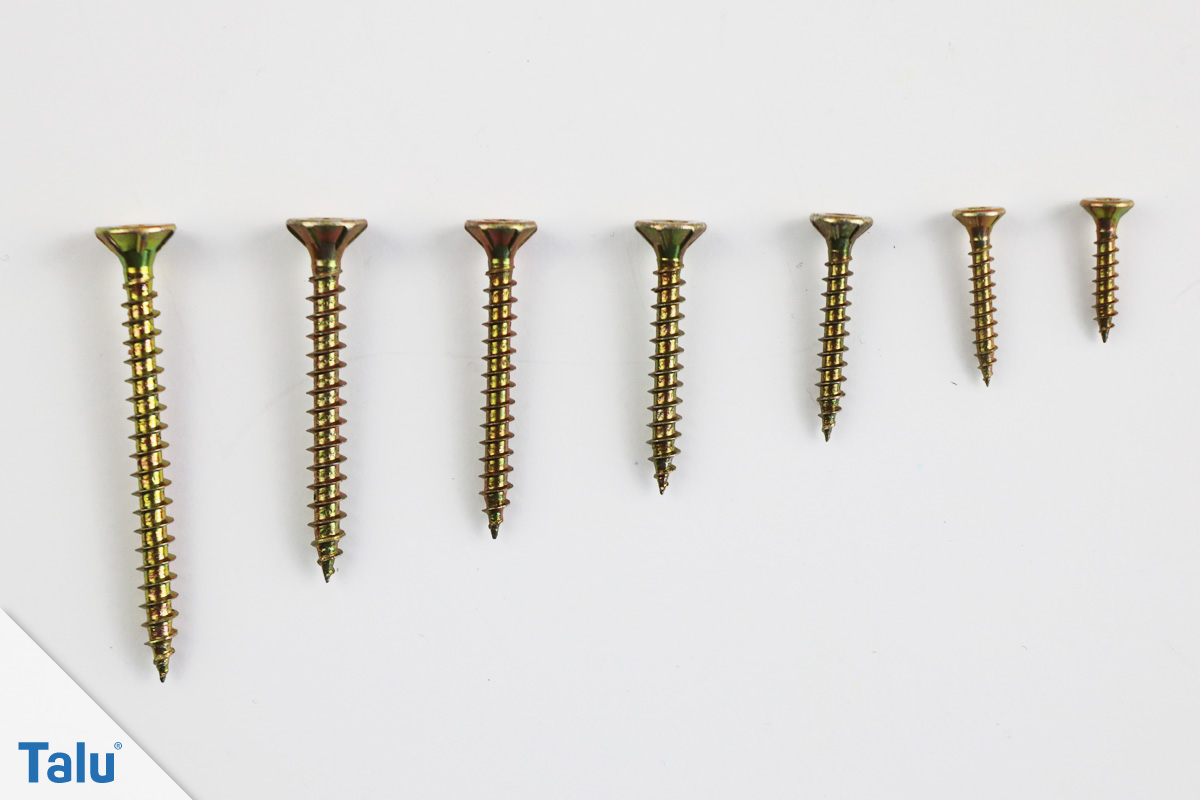 Torx-Schrauben Größentabelle