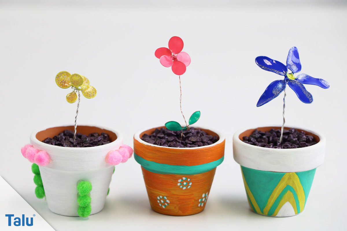 Drahtblumen basteln