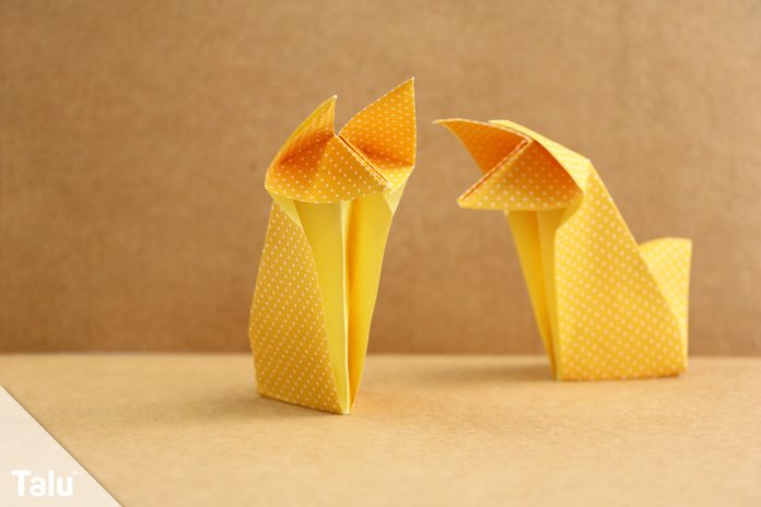 origami-fuchs-falten-10 Origami Fuchs falten