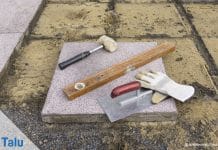 Gehwegplatten verlegen