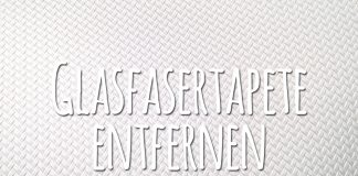 Glasfasertapete entfernen