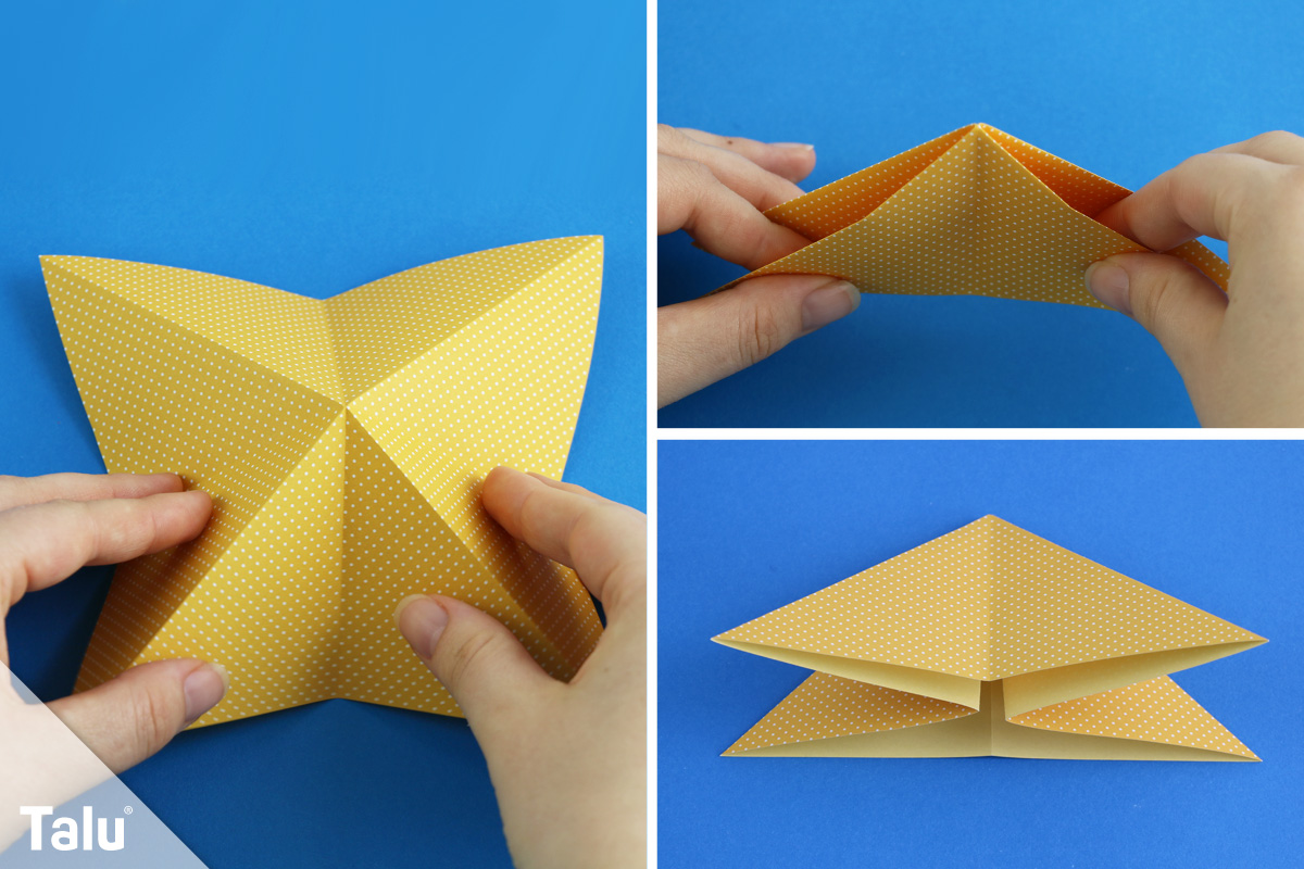 Origami-Krebs falten