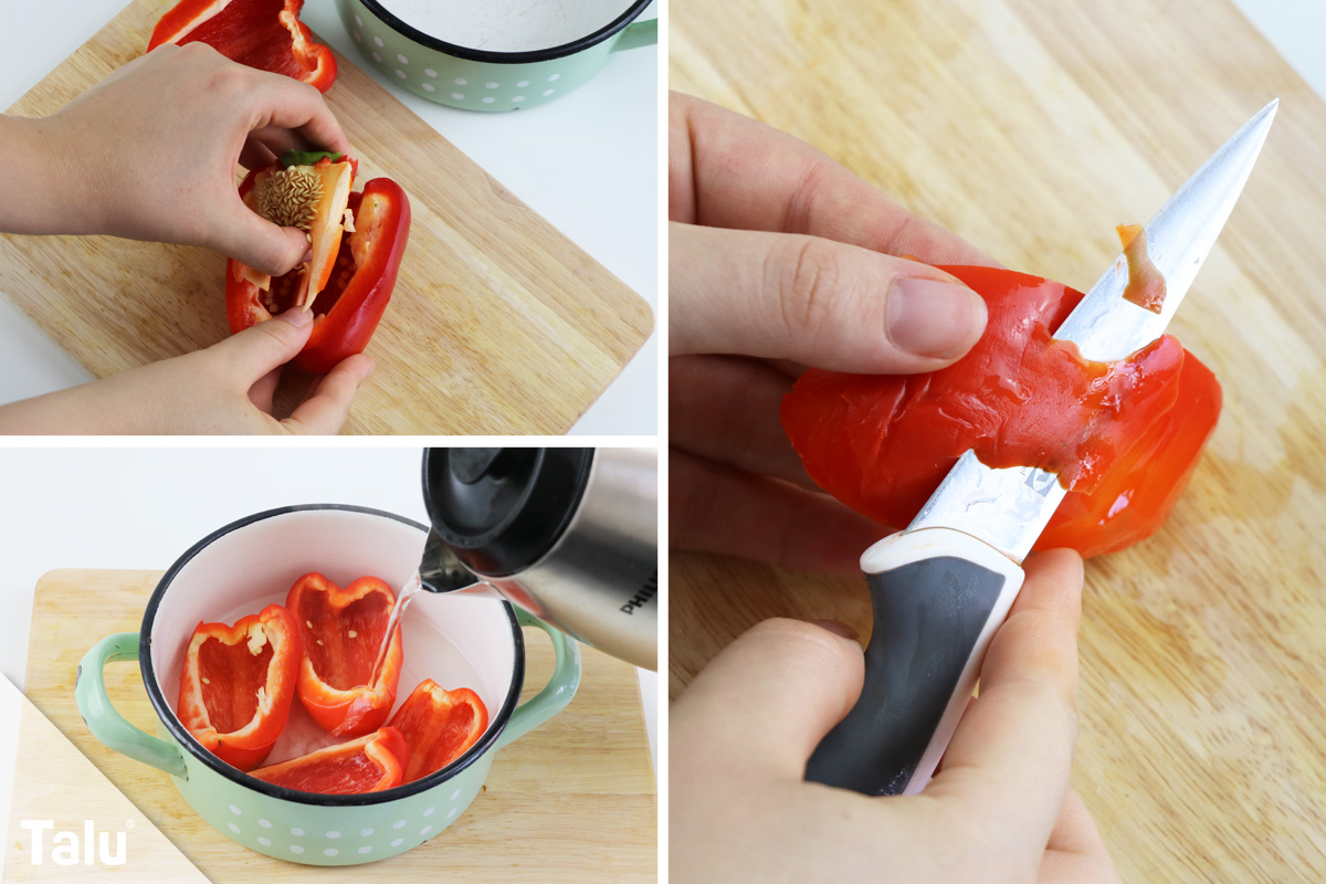 Paprika häuten