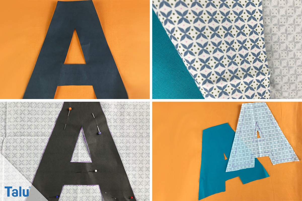 Buchstabenkissen Nähanleitung