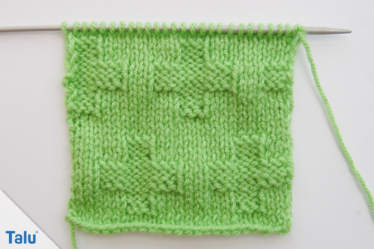 Kreuzmuster stricken