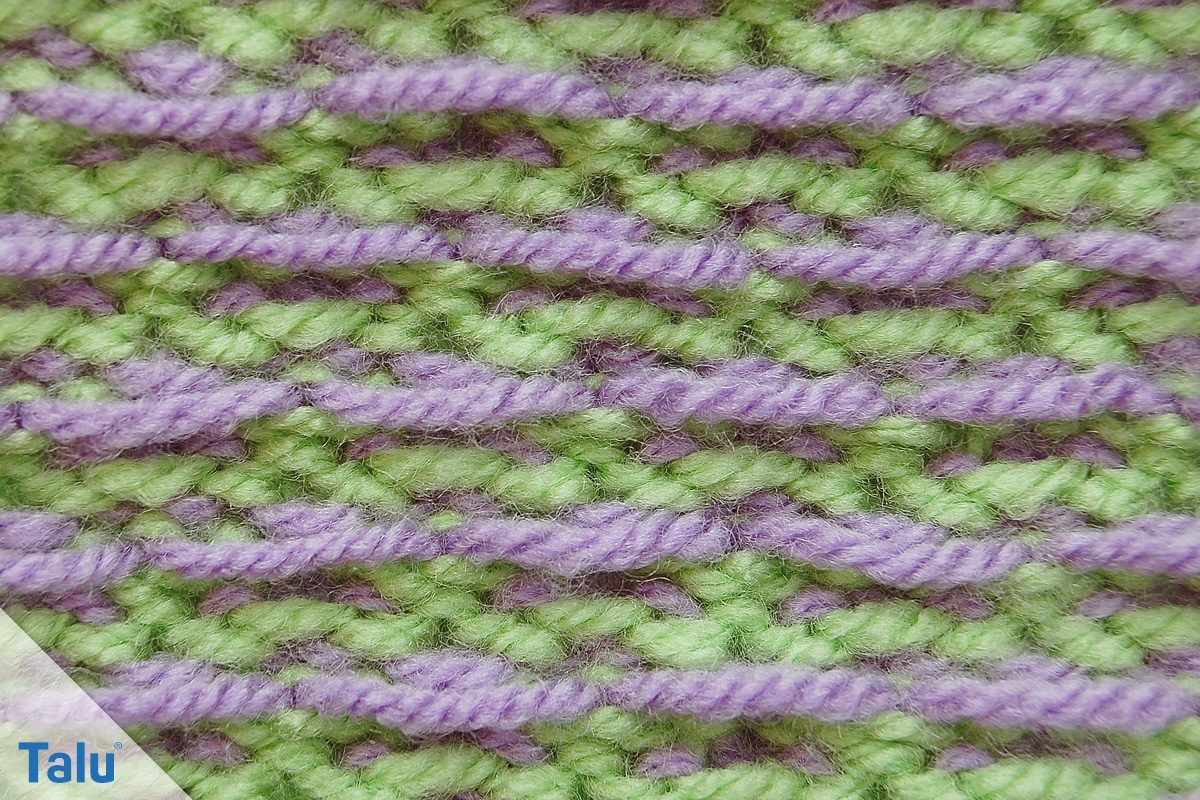 Kreuzmuster stricken