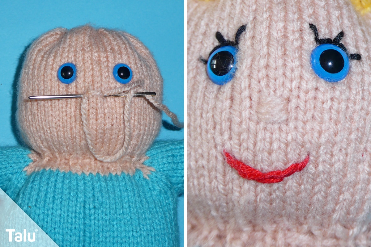 Puppe stricken