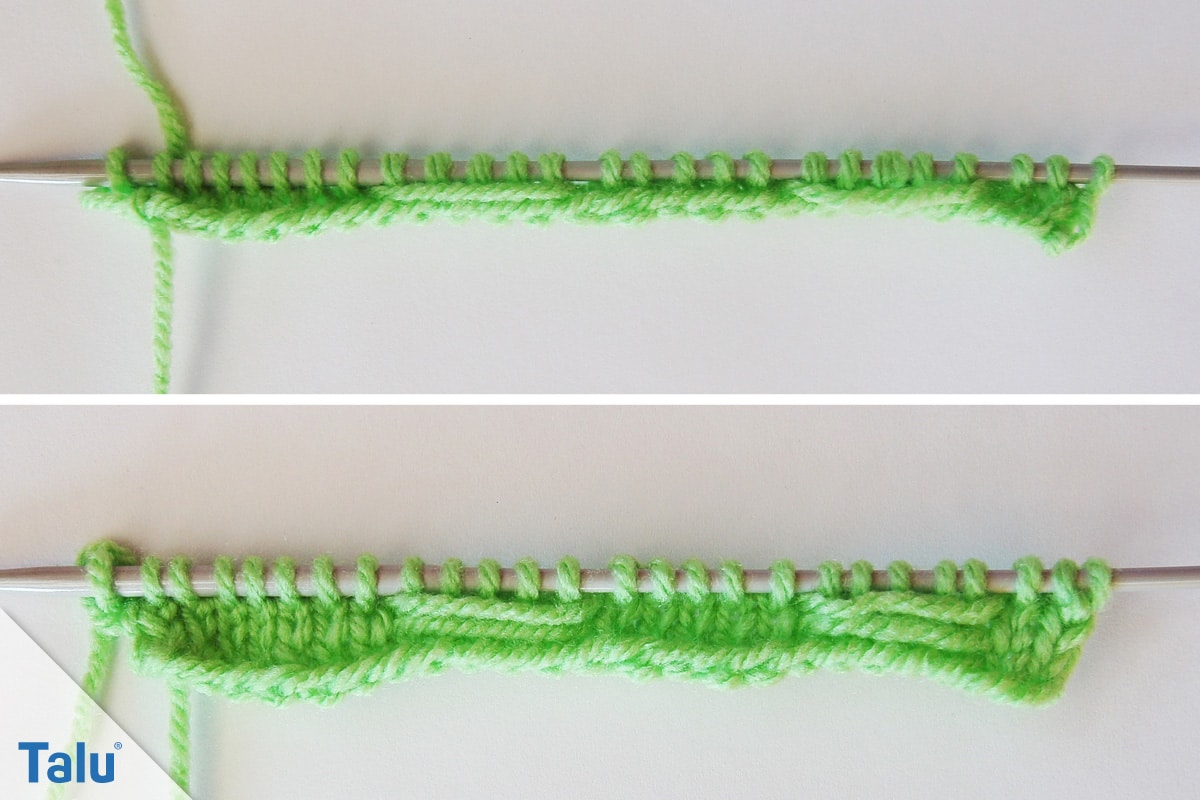 Schmetterlingsmuster stricken