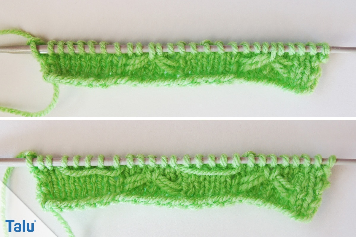 Schmetterlingsmuster stricken