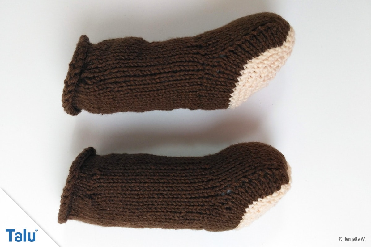 Beine stricken
