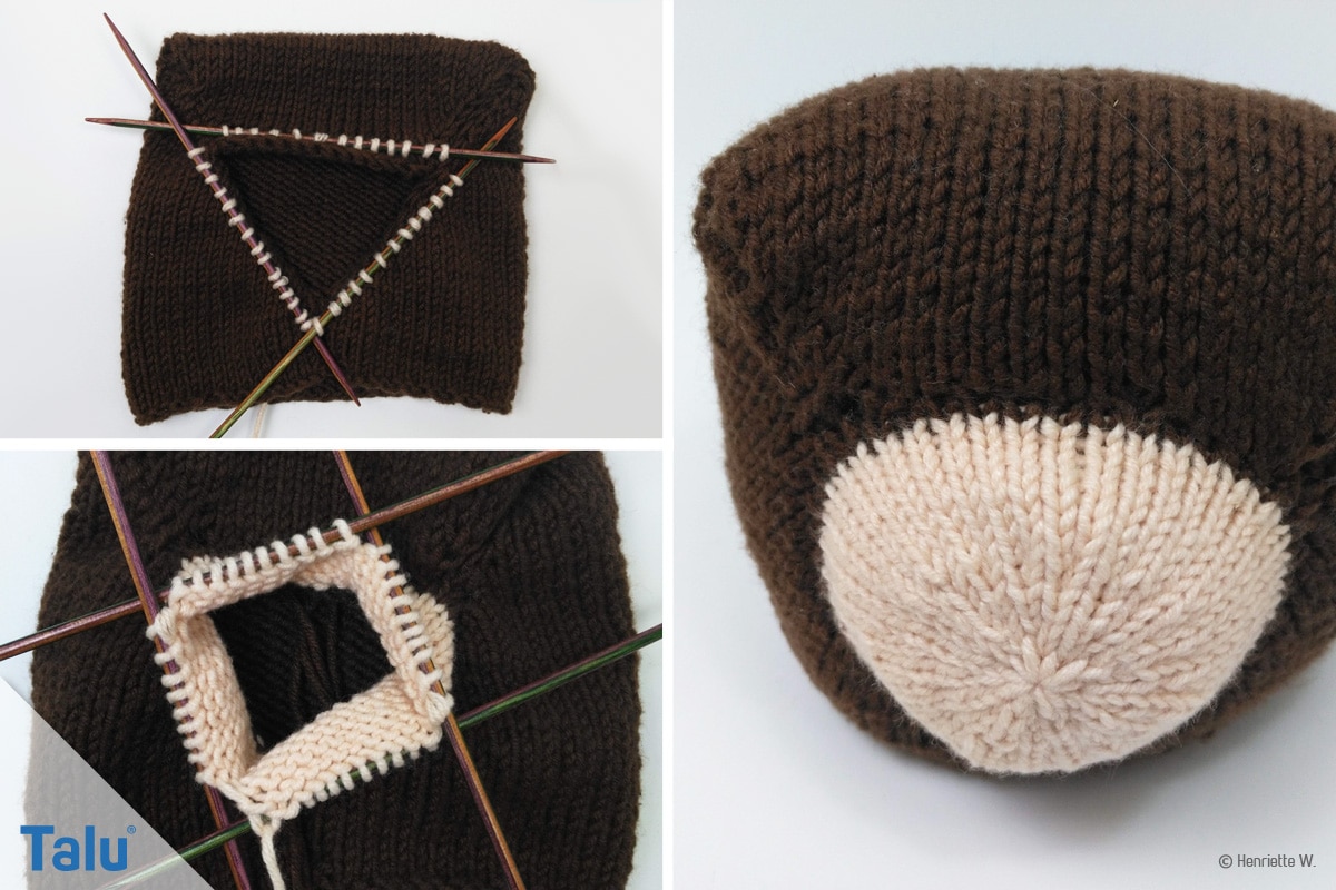 Teddykopf stricken