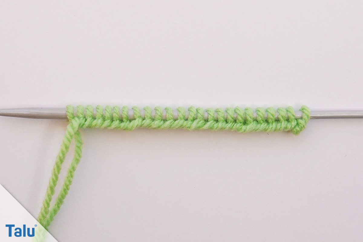 Kaffeebohnenmuster stricken
