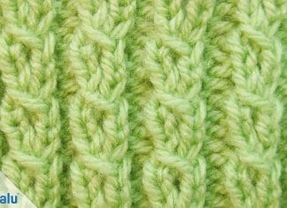 Kaffeebohnenmuster stricken