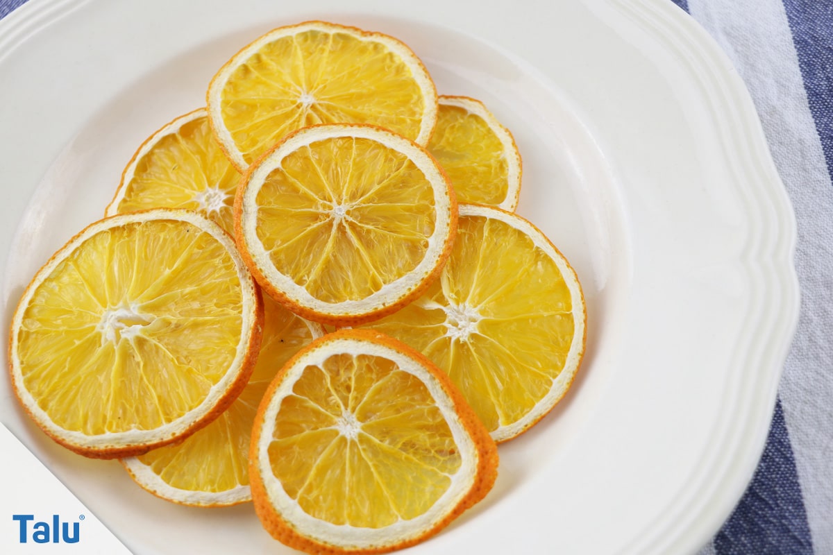 Orangen trocknen
